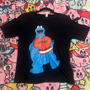 Cookie Monster supreme cookie graphic tee